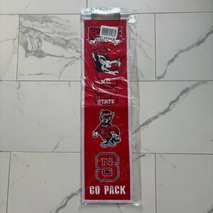 NWT NC State Wolfpack Heritage Banner Vintage Logos Red Black Retro Wool